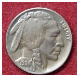 1934 D Buffalo Nickel Coin