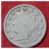 1912 S Liberty Head Nickel