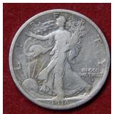 1916 S Walking Liberty Silver Half