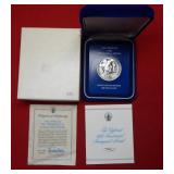 1985 Reagan Burnished Silver Inaugural Medal