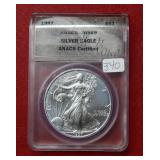 1997 Silver Eagle 1oz ANACS MS69