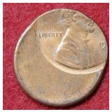 Off Center Punch Lincoln Cent