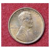 1909 Lincoln Wheat Cent - Red & Brown