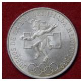 1968 Mexico Silver Olympic Commemorative Coin