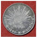 1843 Mexico 8 Reales Coin