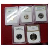 (5) High Grade US Coins in Slabs