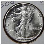 1936 D Walking Liberty Silver Half