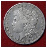 1901 S Morgan Silver Dollar Coin