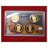 Four Proof Presidential Dollars with Fillmore