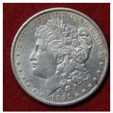 1891 Morgan Silver Dollar Coin