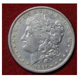 1891 O Morgan Silver Dollar Coin