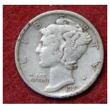 1923 S Mercury Silver Dime