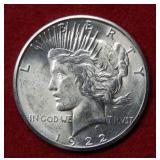1922 S Peace Silver Dollar
