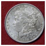 1878 REV of 1879 Morgan Silver Dollar Coin