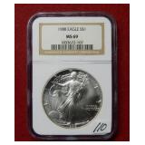1988 Silver Eagle 1oz NGC MS69