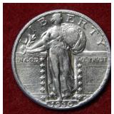 1930 Standing Liberty Silver Quarter