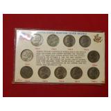 US Wartime Silver Nickel Set