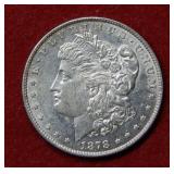 1878 Morgan 7/8 Tail Feathers Silver Dollar Coin