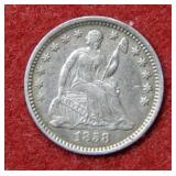 1858 O Seated Liberty Silver Half Dime