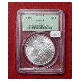 1886 Morgan Silver Dollar PCGS MS64