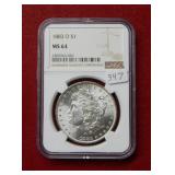 1883 O Morgan Silver Dollar NGC MS64