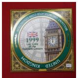 1999 UK Last Coins of the 20th Century Coin Set