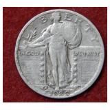 1929 S Standing Liberty Silver Quarter