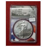 2022 Silver Eagle 1oz ANACS MS70 First Strike