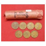 Roll of 1927 Lincoln Wheat Cents