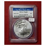 2013 (W) Silver Eagle 1oz PCGS MS70