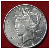 1935 S Peace Silver Dollar