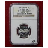 2007 S Silver Washington State QTR NGC PF70 UC