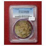 1934 S Peace Silver Dollar PCGS Genuine