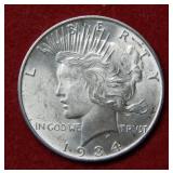 1934 D Peace Silver Dollar Coin