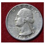 1932 D Washington Silver Quarter