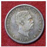 1883 Hawaii Silver Quarter