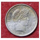 1912 Barber Silver Dime