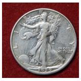 1929 D Walking Liberty Silver Half Dollar