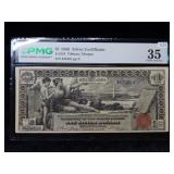 1896 $1 Silver Certificate FR#224 PMG 35 Education