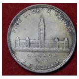 1939 Canada Silver Dollar