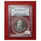 1961 Franklin Silver Half PCGS PR66 Cameo