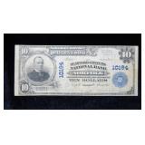 1902 $10 US National Currency