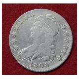 1808 Bust Silver Half Dollar - Early Date