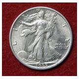 1935 Walking Liberty Silver Half Dollar Coin