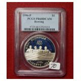 1996 Olympic Rowing $1 PCGS PR68 DCAM