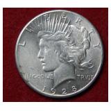 1928 Peace Silver Dollar Coin