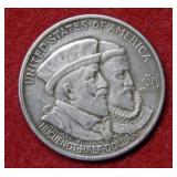 1924 Huguenot Silver Commemorative Half