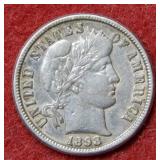 1898 O Barber Silver Dime