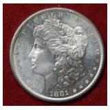 1881 S Morgan Silver Dollar