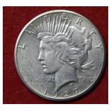 1927 Peace Silver Dollar Coin